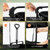Black Removable Wagon Canopy Attachment with Rods, Foldable Sun Shade Cover