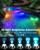 HIBOITEC RGBWW Underwater Pond Light with 12V Timer Transformer, 6 Head