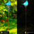 Naboher Decorative Solar Lights, Outdoor Solar Bird Stake Lights, Hand Blown Glass Decorative Garden Pathway Lights Outdoor Waterproof Glass Stakes (Light Blue)