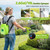 Sylsmart Battery Powered Backpack Sprayer 2.6Gallon, Electric Sprayer with 3-Adjustable Sprayings, Battery Indicator, 5 Nozzles, 41" Retractable Wand, Rechargeable Garden Sprayer for Weed, Lawn&Yard