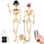 36-Inch 3-Piece Lighted Human & Dog Skeleton Halloween Decor