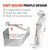100 Pack Gutter Hangers Heavy Duty Hidden for K Style Aluminum Gutters
