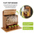 KOOPRO Squirrel Feeder for Outside Tree, Squirrel Picnic Table Feeder for Outdoors Corn Cob Peanut Feeder Funny Chipmunk House Nuts Bar Hanging Wooden Box