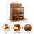 KOOPRO Squirrel Feeder for Outside Tree, Squirrel Picnic Table Feeder for Outdoors Corn Cob Peanut Feeder Funny Chipmunk House Nuts Bar Hanging Wooden Box