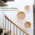 Chi An Home Extra Large Wall Basket Decor Boho Wicker Wall Hanging Set 3