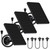 Rhorawill 3 Pack Solar Panel for Blink Outdoor 2K+/(3rd Gen) XT3/4(4th Gen)