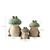 KSZNZB Frog Garden Decor Set of 3,Funny Cute Ceramic Frog Garden Statues Yard Decoration Outdoor Holiday Decorations,Ideal Ornament for Outside Pond Pool Patio Front Porch Backyard (Green)