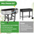 Self-Watering Raised Garden Bed with Legs, Wheels, and Foldable Stand