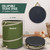 Rachmi 47 Gallon Collapsible Pop-Up Trash Can 2-Pack with Hard Bottom Green