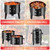RYHOFOUD Vertical 19Inch Round Charcoal Smoker Grill,Heavy-Duty BBQ Smoker for Outdoor Smoking Multi-Layer Pellet Ideal for Meats-Offset Charcoal Grill with Hook,Thermometer,Black