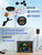 AIRAIN TECH Wireless Weather Station with Outdoor Wireless Sensor,Radio Controlled Clock,Rain Gauge,Wind Speed/Direction,Moon Phase, Barometer,Temperature/Humidity,Weather Forecast (NO WiFi)