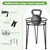 Jvtoo Metal Plant Stand, Plant Stand Indoor Outdoor, Metal Rustproof Flowers, Urban and Rustic Outdoor Plants Stands, Flower Pot Stand Suitable for Living Room, Balcony, Garden (3PCS,Black)