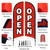 Open Flags for Businesses, 9.18FT Double-Sided Outdoor Advertising Swooper Banner with Pole Kit & Ground Stake – Tear-Resistant Polyester Feather Flag for Shops & Events
