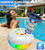 Luxfero 3 in 1 Floating Pool Water Fountain with Pool Speaker & Lights