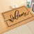 JarThenaAMCS Welcome Natural Coir Doormat with Black Border, 16.5 x 29.1 in