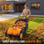 DOTEK 26 Inch Push Lawn Sweeper, 3.8 Cu. ft Grass Cutter, Hopper Bag