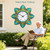 OCEST 24-in Outdoor Clock Waterproof with Thermometer Hygrometer for Patio