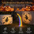 Halloween Witch Cauldron Garden Light Flying Witch Waterfall Stake (1PC)