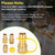 1/2" Natural Gas Quick Connect Kit 100% Solid Brass with Dust Cover 4pcs