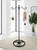 EGOMYRON 58'' Double Shepherds Hooks for Outdoor, Adjustable Shepherds Hook Stand with Base for Wind Chimes, Hummingbird Feeders, Indoor Outdoor Garden Patio Home Décor