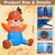 4FT Fall Thanksgiving Inflatables Outdoor Decorations with Built-in LEDs