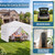 10X10FT Pop Up Gazebo Canopy, Heavy Duty Outdoor Party Tent with 4 Removable Sidewalls & Carrying Bag, Portable Sun Shelter for BBQ, Wedding, Backyard Events, White