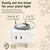 sooogd 2 Pack Hanging Grow Lights for Indoor Plants, Plant Light 24H Timer