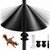 Metal Squirrel Baffle with Spring Swing for Bird Feeder Pole, Fits 1/2"-1"