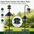 Metal Squirrel Baffle with Spring Swing for Bird Feeder Pole, Fits 1/2"-1"