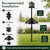 Metal Squirrel Baffle with Spring Swing for Bird Feeder Pole, Fits 1/2"-1"