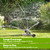 Tiangrid 2 Pcs Metal Rotary Lawn Sprinkler 3 Arm Heavy Duty 360 Degree Automatic Revolving Whirling Water Sprinkler with Wheeled Base for Lawn Yard Garden Backyard, Cover up to 538 sq ft (Grey)