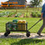 Huxitocan Heavy Duty Garden Wagon Cart, 440LBS Outdoor Metal Yard Carts