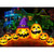 12 Ft Long Halloween Inflatables Pumpkins Outdoor Decor Built-in LED Lights