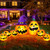 12 Ft Long Halloween Inflatables Pumpkins Outdoor Decor Built-in LED Lights