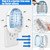 2 PCS Bug Zapper Indoor, Electronic Mosquitoes Killer Zapper with Blue Lights for Living Room, Baby Room, Kitchen, Bedroom(0815)
