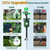 2 Packs Motion Activated Animal Repeller with Water Sprinkler, Deer Repellent Devices Solar Powered, IP65 Waterproof Deer Repellent with Flashing Light, Deter Cats Dogs Skunks Raccoons from Garden