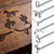 6 Pcs Mini Western Branding Iron Cowboy Brand Kit for Hat Leather Wood
