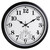 16 Inch Large Outdoor Clock Retro Waterproof Clock Non-Ticking, Black