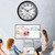 16 Inch Large Outdoor Clock Retro Waterproof Clock Non-Ticking, Black