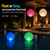 NAYUNA 4 Pack Solar Floating Pool Lights, 14 Inch Inflatable Waterproof LED Glow Balls with 16 Colors, Remote & 4 Modes for Pools, Patios, Gardens, Weddings, Events & Outdoor Decor