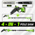 4in1 Electric Pole Saws Tree Trimming 6&8" Chainsaw with Extension Pole