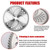 9" x 36 Teeth Carbide Tipped Blades & 9" x20T Carbon Steel Round Chainsaw Tooth Blades & 10" x 80T Brush Cutter Trimmer Blades with Adapter Kit
