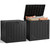 MAKE CHANGES Outdoor Storage Box,30 Gallon Deck Box Outdoor Storage Bench Outside Waterproof Resin Storage Bench, Lockable Patio Cushions, Garden Tools Storage For Furniture, UV Resistant Black