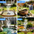 FYDGTPI 12W Solar Fountain Pump for Water Feature Outdoor DIY, Solar Water Fountain 132 GPH with 9.84FT Power Cable, 6 Spray Nozzles, 3.28FT DIY Tubing for Garden, Pond, Bird Bath
