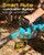 SEESII 40V 16 Inch & 12 Inch Cordless Electric Chainsaw 2×5.0Ah Batteries