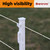 HENGTONG White Electric Fence Poly Rope 1/4 Inch 656ft for Horses