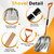 Scoop Shovel, Snow Shovel for Driveway, Non-Slip Wood Handle, D-Handle