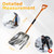Scoop Shovel, Snow Shovel for Driveway, Non-Slip Wood Handle, D-Handle