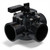 FibroPool 3-Way Pool Diverter Valve - Posi-Close Slip - 2 in - CPVC
