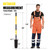 Nohovu Shovel for Digging, Heavy Duty Shovel with Fiberglass Handle, 58 Inches